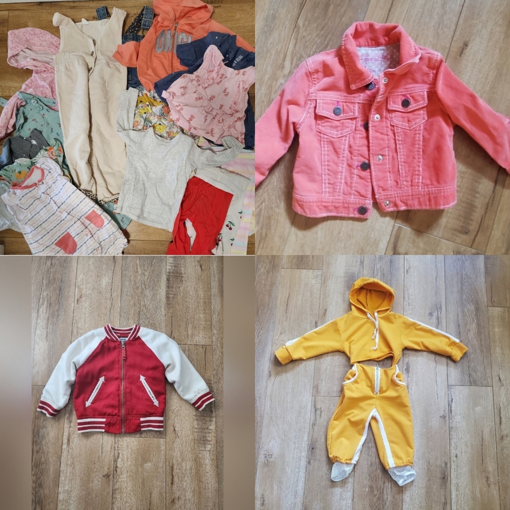 Lot Of 25 baby Girl 18m girls tracksuit hoodie pants Jacket Overall Cotton